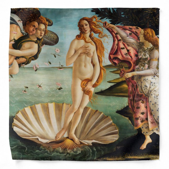 The Birth of Venus, Sandro Botticelli, 1485 Bandana (Front)