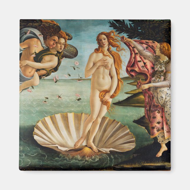 The Birth of Venus, Sandro Botticelli, 1485 Magnet (Front)