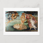 The Birth of Venus by Sandro Botticelli, Classic Art Painting -- Modern  Postcard