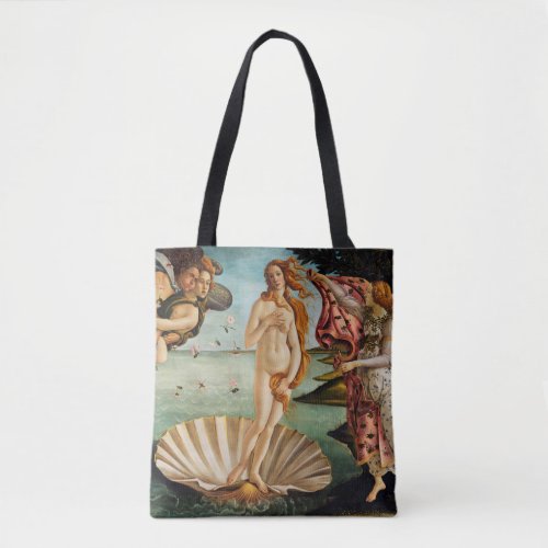 The Birth of Venus Sandro Botticelli 1485 Tote Bag