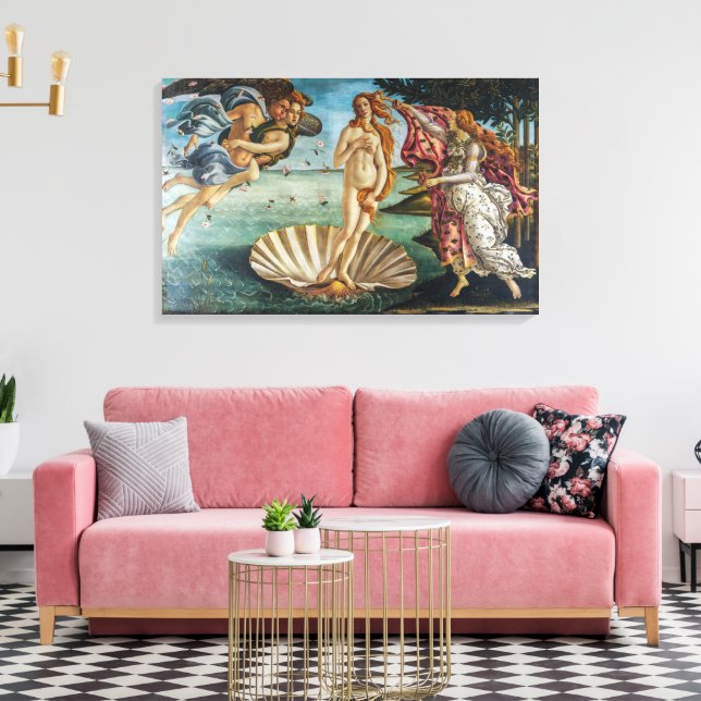 The Birth of Venus | Sandro Botticelli | Canvas Print (Insitu(LivingRoom))