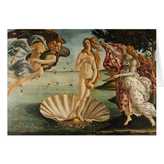 The Birth of Venus - Sandro Botticelli Cards (Front Horizontal)