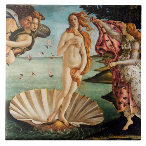 The Birth of Venus Sandro Botticelli Ceramic Tile