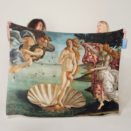 The Birth of Venus Sandro Botticelli Fleece Blanket