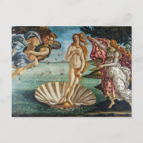 The Birth of Venus  Sandro Botticelli  Postcard