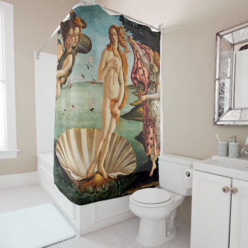 The Birth of Venus Sandro Botticelli Shower Curtain
