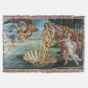 The Birth of Venus   Sandro Botticelli   Throw Blanket