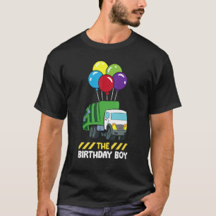 The Birthday Boy Garbage Truck Birthday Party T-Shirt