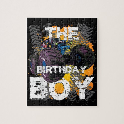 The Birthday Boy Monster Truck Matching Family Jigsaw Puzzle