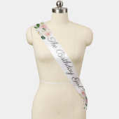 The Birthday Girl -  Birthday Sash Airy Blush (Mannequin)