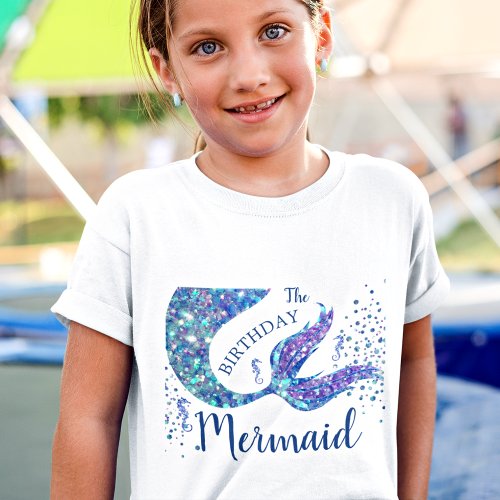 The Birthday Mermaid  T_Shirt
