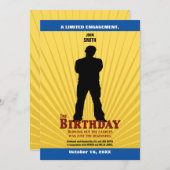 The Birthday Movie Invitation (Boy) (Front/Back)