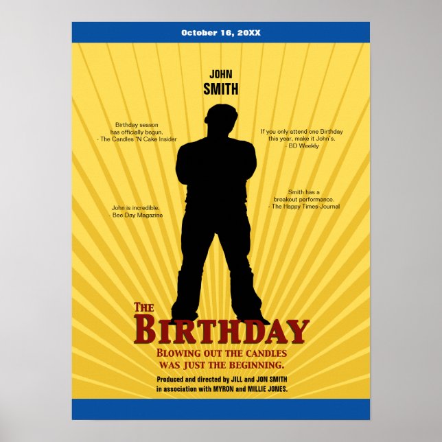 The Birthday Movie Poster (Boy) (Front)