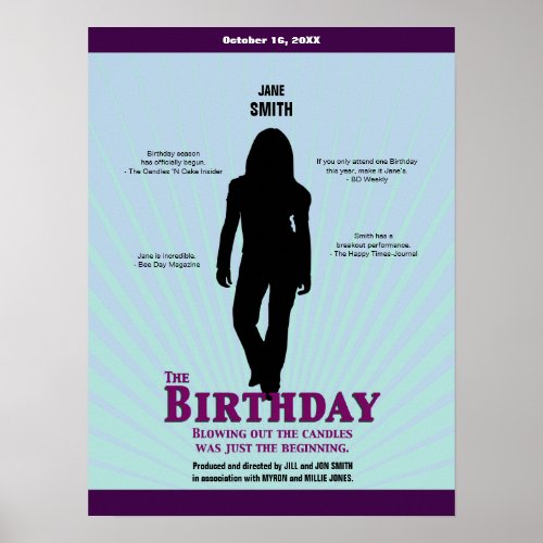 The Birthday Movie Poster Girl