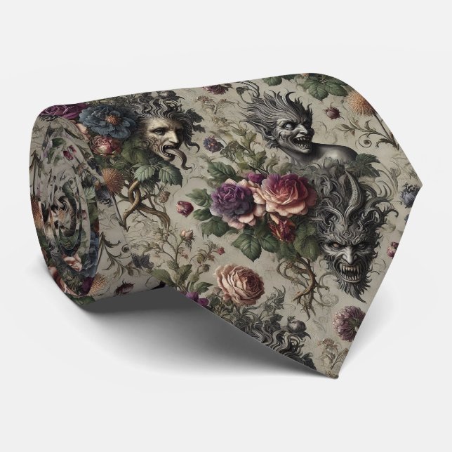 The Birthday Party – Gothic Victorian  Neck Tie (Rolled)