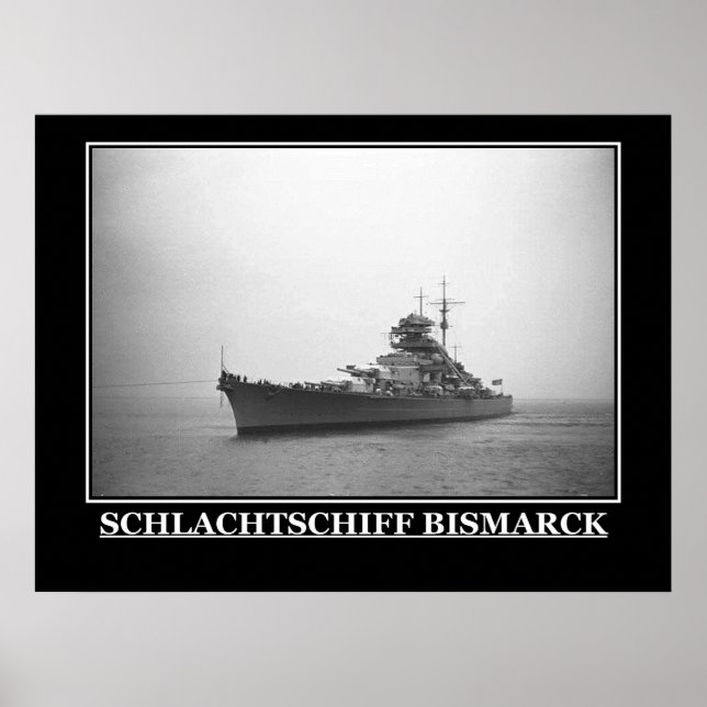 The Bismarck Vintage Poster Print (Front)