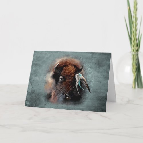 The Bison _ Greeting Card