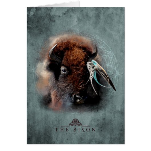 The Bison - Greeting Card (Front)
