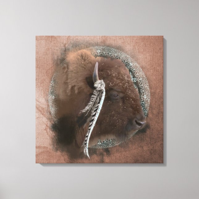 The Bison II - Wrapped Canvas Print (Front)
