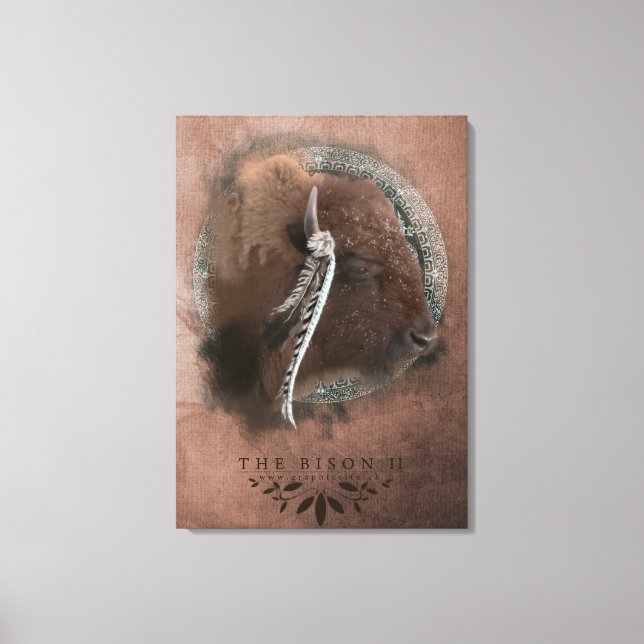 The Bison II - Wrapped Canvas Print (Front)
