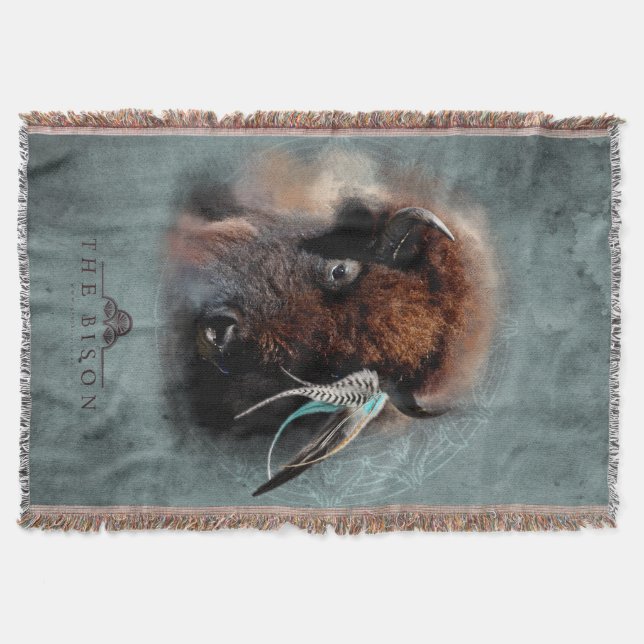 The Bison - Throw Blanket (Front)
