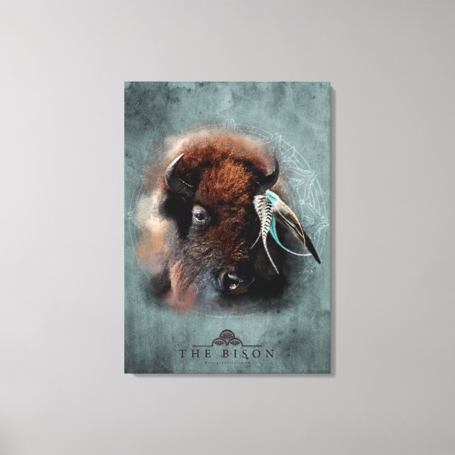 The Bison - Wrapped Canvas Print (Front)