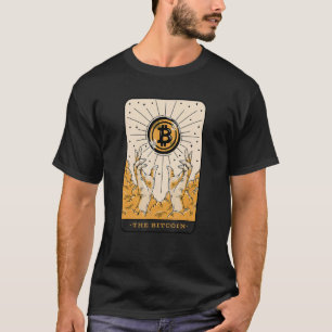 The Bitcoin Tarot Card Two Hands Cryptocurrency BT T-Shirt