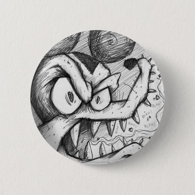 The Bitter Rat Blues Pinback Button (Front)