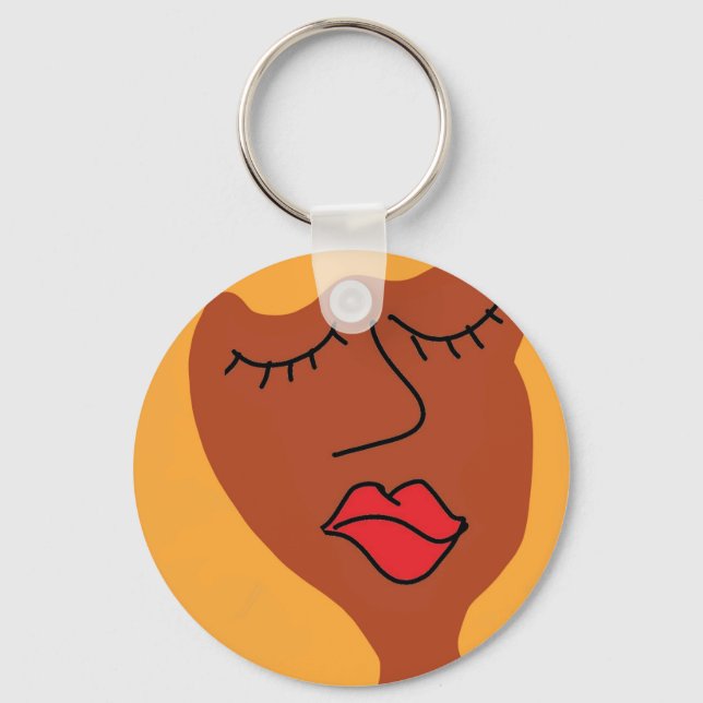 the bla bla lady keychain (Front)