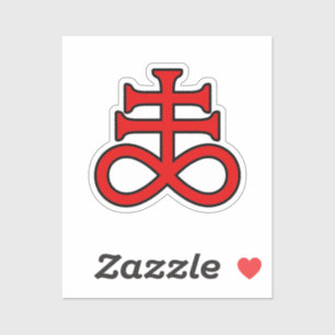 The Black Alchemist Cross Sticker