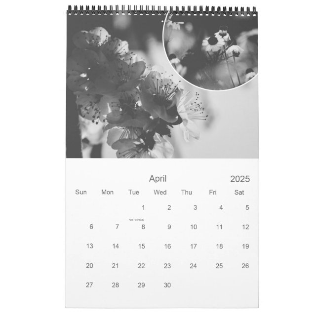 the Black and White Calendar*2104 Calendar | Zazzle