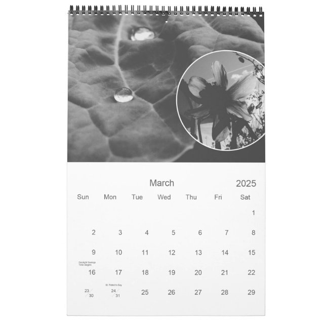 the Black and White Calendar*2104 Calendar | Zazzle