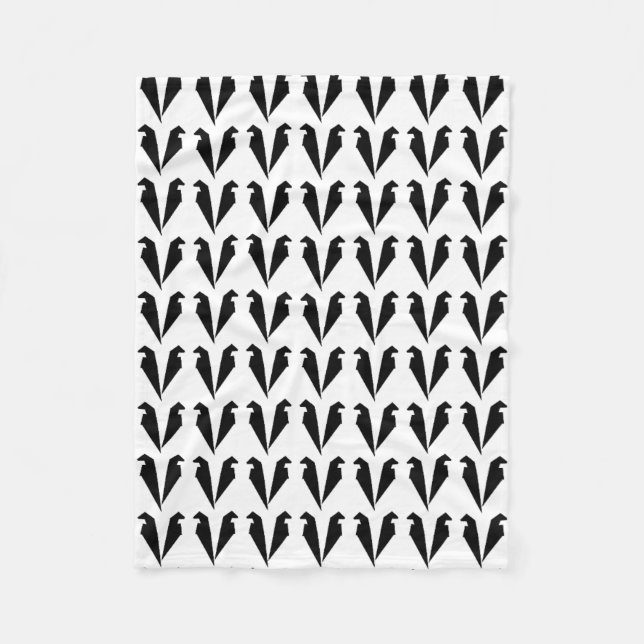 "The Black Angel" Cover Fleece Blanket (Front)