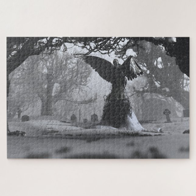 The Black Angel (Winter) Jigsaw Puzzle (Horizontal)