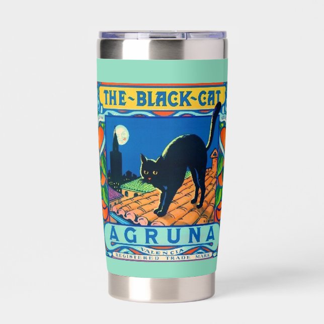 The Black Cat  Insulated Tumbler (Front)