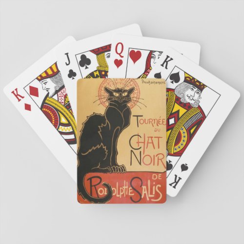 The Black Cat Le Chat Noir Playing Cards