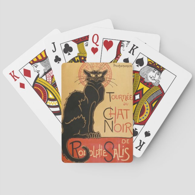"The Black Cat" Le Chat Noir Poker Cards (Back)