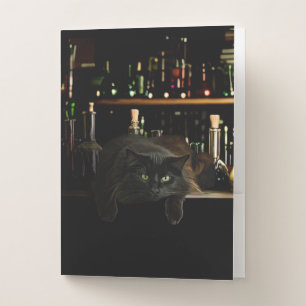 The Black Cat of the Library Arcanum Pocket Folder