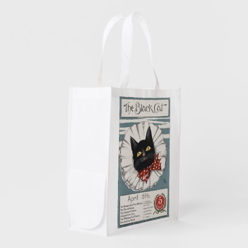 The Black Cat Unknown artist Grocery Bag