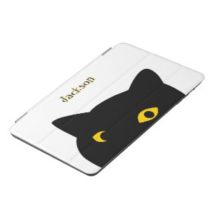 The Black cat watching you with Golden eyes custom iPad Mini Cover