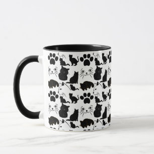 THE BLACK CATS PATTERNS WRAPPING PAPER THROW PILLO MUG