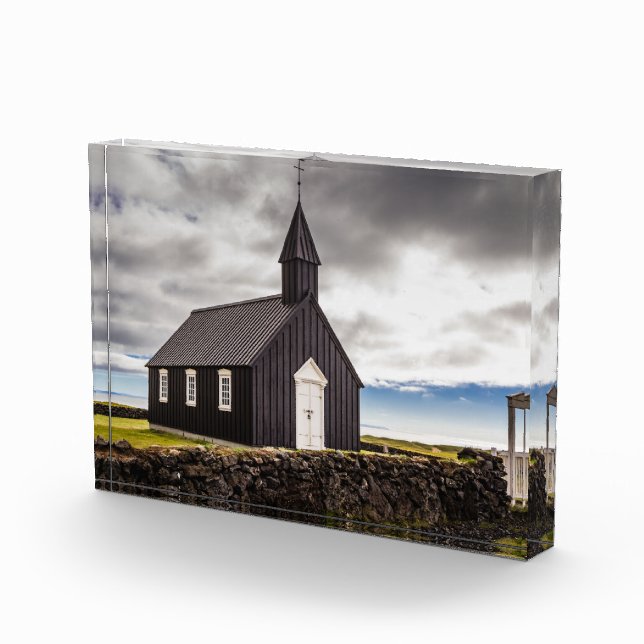 The Black Church Of Budir, Iceland Photo Block (Right)