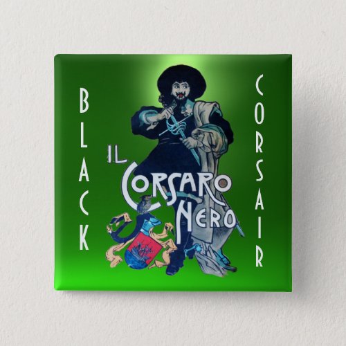 THE BLACK CORSAIR gem green Button