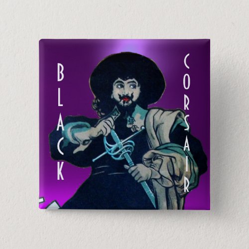 THE BLACK CORSAIR gem purple Pinback Button