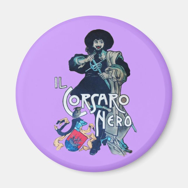 THE BLACK CORSAIR MAGNET (Front)