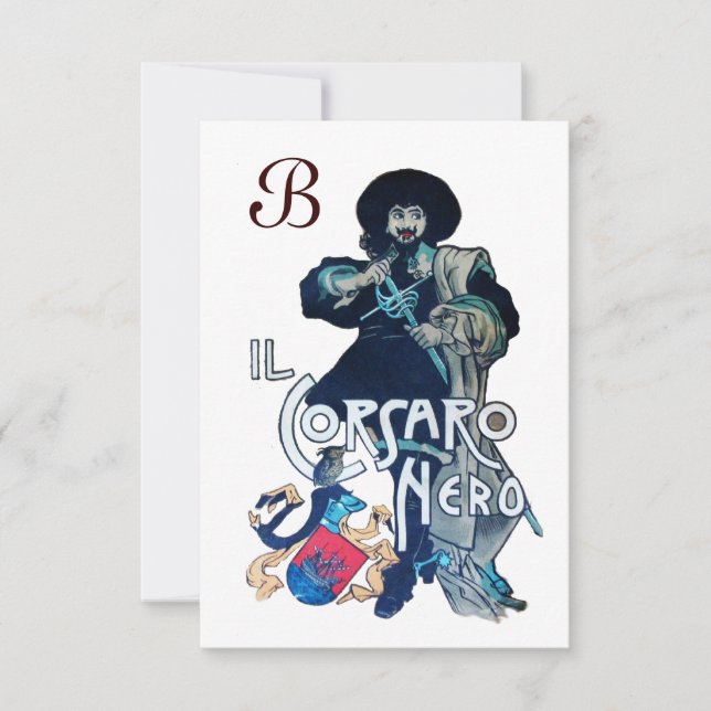 THE BLACK CORSAIR MONOGRAM white Announcement (Front)