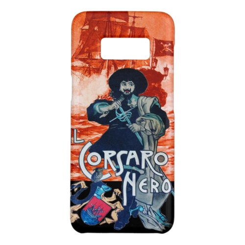 THE BLACK CORSAIR Pirate Ship Battle In Red Case_Mate Samsung Galaxy S8 Case