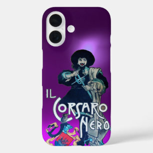 THE BLACK CORSAIR purple iPhone 16 Case