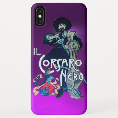 THE BLACK CORSAIR purple iPhone XS Max Case