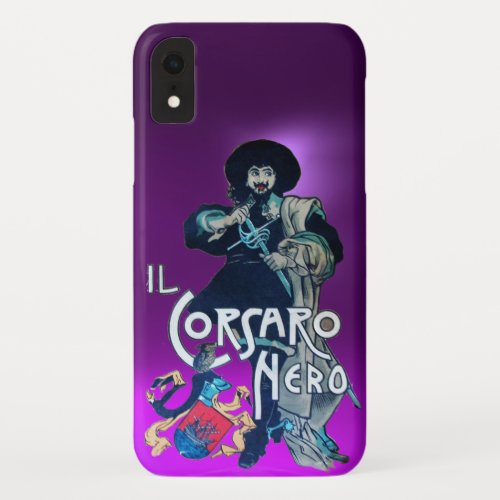 THE BLACK CORSAIR purple iPhone XR Case